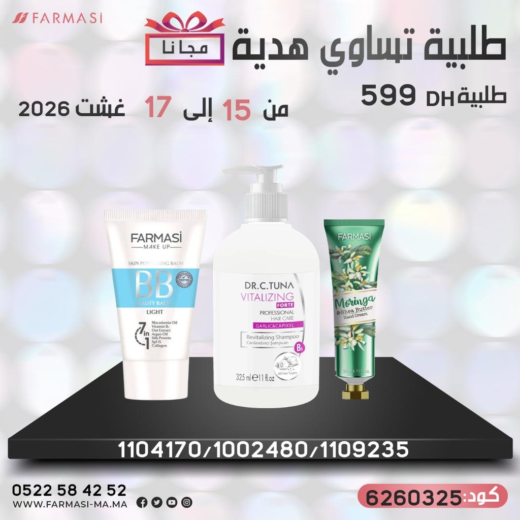 Pack Gratuit BB01 ShampooGarlicet creme Moringa1517Juil 599dh