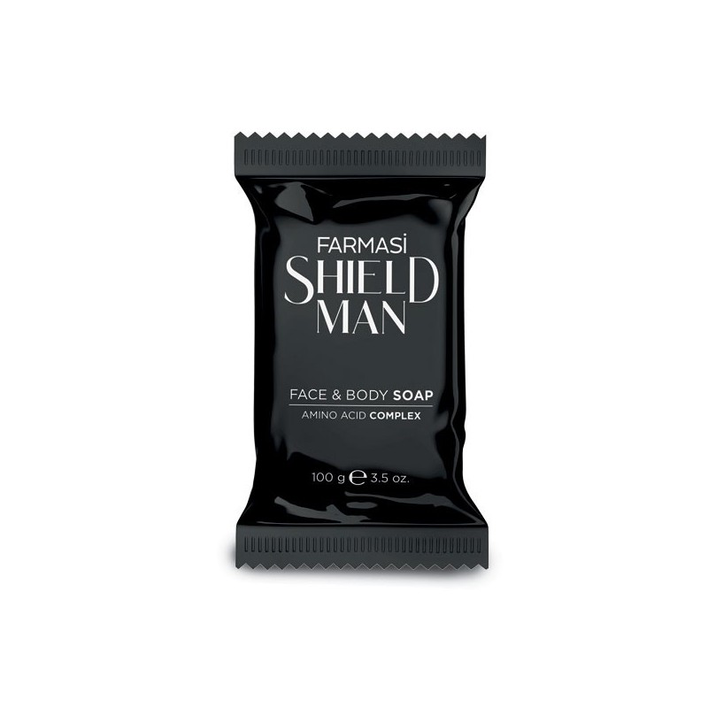 FARMASI SHIELD MAN AMINO ACID FACE AND BODY SOAP 100 GR